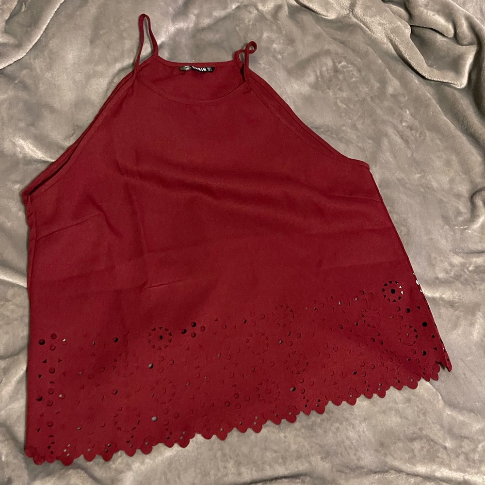 Maroon tank top
